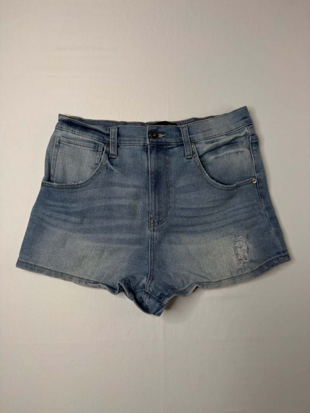 Kendall + Kylie The Drifter High Rise Distressed Denim Shorts Size 11/30